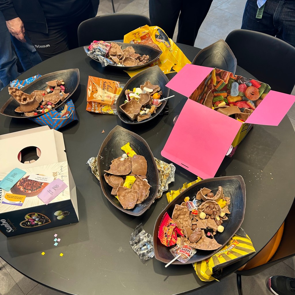 Easter egg judging competition at Bionics Iceland annual event